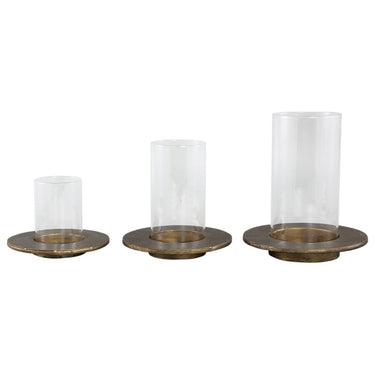 Windlicht - Vinder Gold 22.0 x 22.0 x 25.5 cm von PTMD - Esszett Luxury | Stilvolles Wohnen mit Charakter