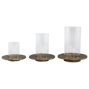 Windlicht - Vinder Gold 22.0 x 22.0 x 25.5 cm von PTMD - Esszett Luxury | Stilvolles Wohnen mit Charakter