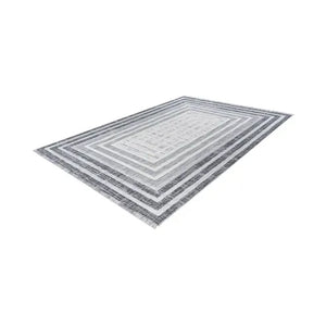 Carpet with geometric design as flat weave, easy to care for and colorfast – Sarai 125 | Kayoom
