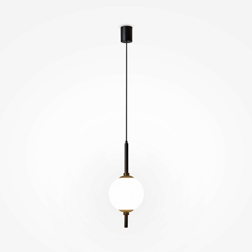 Pendant Light Black Metal Frame with White Glass Shade – The Sixth Sense Z020PL-L6B3K | Maytoni