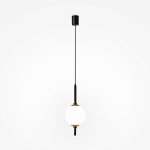 Pendant Light Black Metal Frame with White Glass Shade – The Sixth Sense Z020PL-L6B3K | Maytoni