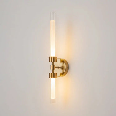 Wall Lamp with Brass Finish and Clear & White Glass Diffuser – Stelo | Maytoni