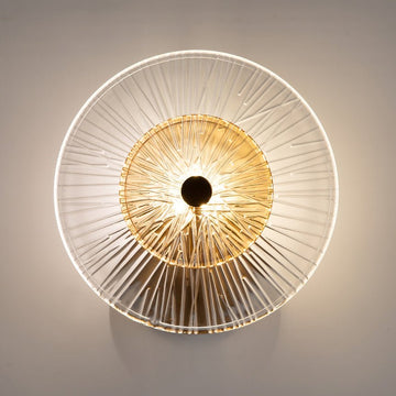 Wandleuchte Gold, bernsteingetöntes Ovalglas, E14 40 W – Aster | Maytoni - Esszett Luxury | Stilvolles Wohnen mit Charakter