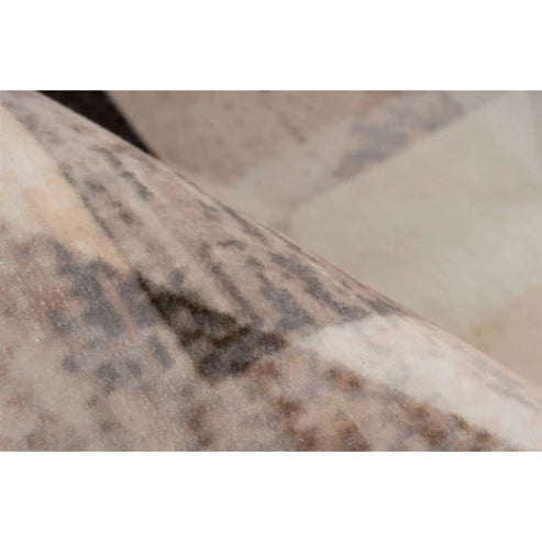 Teppich – Grau-Beige Farbgebung, Vintage Muster, Kurzflor Design, 120 x 170 cm - Saphira 900 | Kayoom