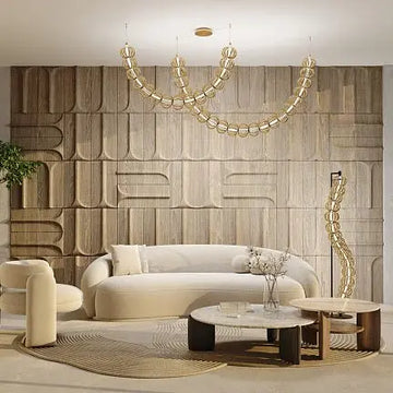 Golden Finish Pendant Light, Dome Shade & Integrated LED – Golden Cage | Maytoni