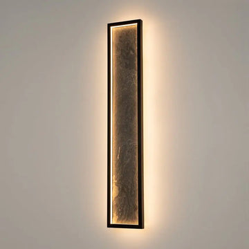 Black Wall Light, Metal Frame, Natural Stone Accent, Integrated 70W LED 3000K – Orign | Maytoni