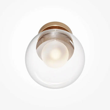 Wall Light Brushed Gold, Metal Mesh, Round Design – Basic form | Maytoni