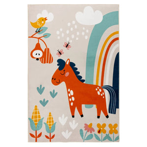 Carpet with cotton backing, easy-care surface and child-friendly motif – Wonder 132 | Kayoom