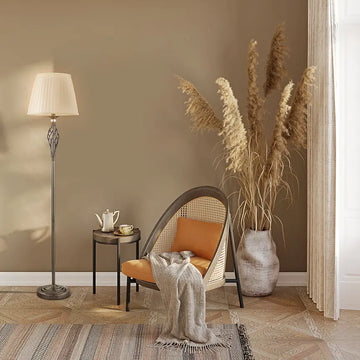 Floor lamp metal frame & bronze fittings & adjustable lampshade – Grace | Maytoni