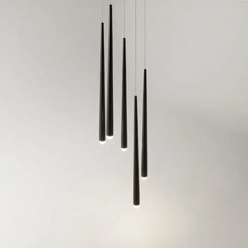 Pendant Light Curved Black Metal Housing LED – Cascade | Maytoni