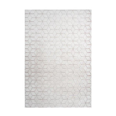 Teppich – Geometrisches Muster, Dreidimensionaler Effekt, Hochflor Struktur, 80 x 150 cm - Vivica 125 | Kayoom