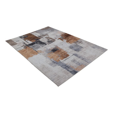 Teppich – Terrakotta Farbton, Kurzflor Komfort, Zeitloses Farbkonzept, 150 cm - Elegantica 325 | Kayoom