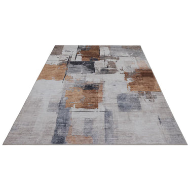 Teppich – Terrakotta Farbton, Kurzflor Komfort, Zeitloses Farbkonzept, 150 cm - Elegantica 325 | Kayoom