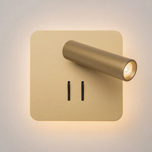 Wandleuchte – Mattgoldenes Aluminium, IP20 Schutz, Warmweiß, 13 cm Höhe - Ios 176 | Maytoni