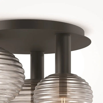 Ceiling light with black metal frame, 3×E14 sockets and 40 W – Reels | Maytoni