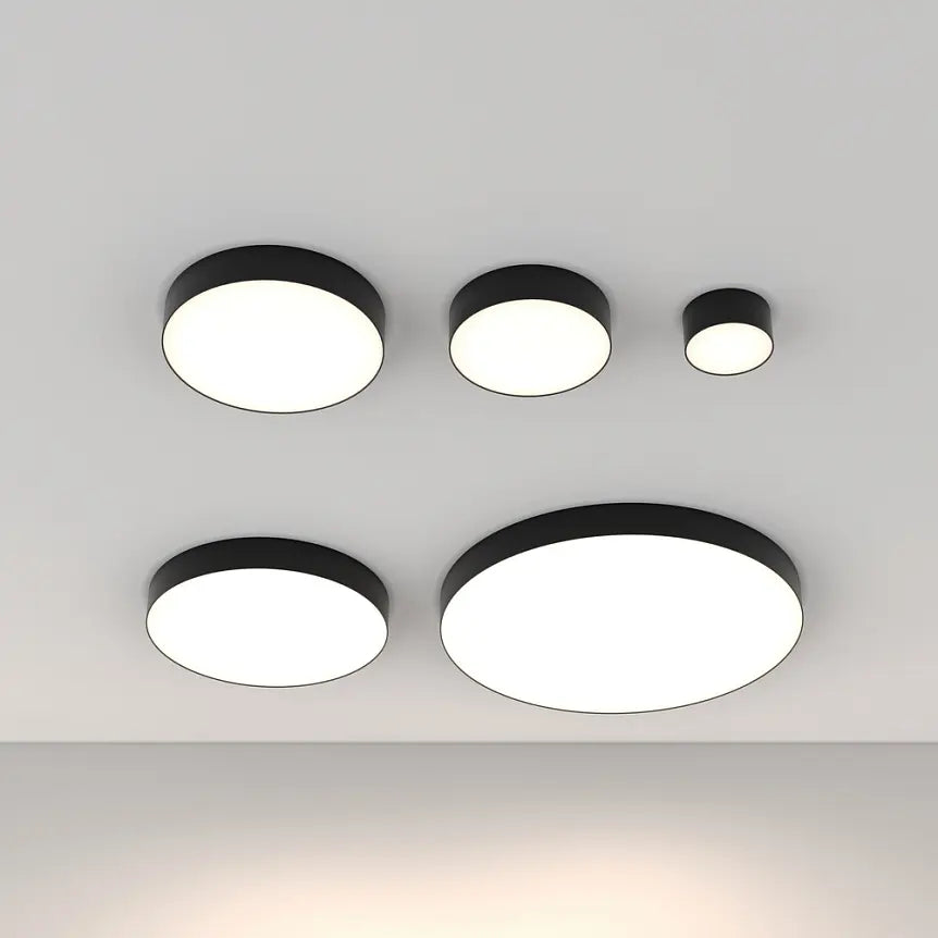 Black aluminum ceiling light with integrated 48W LED and neutral white light – Zon | Maytoni