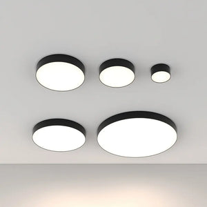 Black aluminum ceiling light with integrated 48W LED and neutral white light – Zon | Maytoni