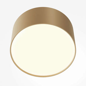 Deckenleuchte – Mattgold Finish, Aluminium Gehäuse, 12W Leistung, Ø12 cm - Zon | Maytoni