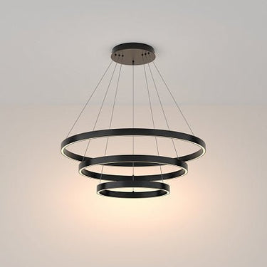 Pendelleuchte Schwarzes Aluminium - Finish Höhenverstellbar & LED 3000 K – Rim | Maytoni - Esszett Luxury | Stilvolles Wohnen mit Charakter