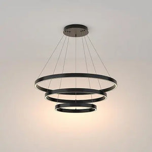Pendant Light Black Aluminum Finish Height Adjustable & LED 3000 K – Rim | Maytoni