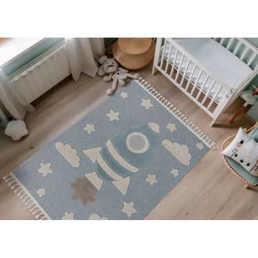 Teppich – Raketenmotiv, Polypropylen Flor, Kurzflor Struktur , 160 x 230 cm- Modena 416 | Kayoom