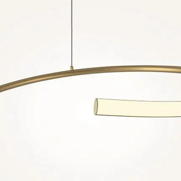 Pendant Lamp Minimalist Black-Gold Metal Body LED – Curve | Maytoni