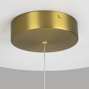 Metal Pendant Light in Satin Brass Finish Modern Design & Integrated LED – Radiance | Maytoni