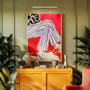 Picture light with adjustable arm chrome finish acrylic diffuser LED 12 W – Fino | Maytoni
