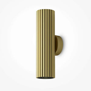 Wandleuchte – Messing Aluminium, Doppel GU10, 20 cm Höhe - Calipso | Maytoni