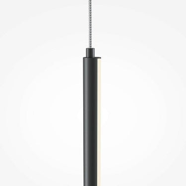Pendelleuchte Mattschwarzes Finish Röhrenförmiges Design & Integrierte LED – Halo | Maytoni - Esszett Luxury | Stilvolles Wohnen mit Charakter