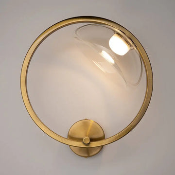 Wall light Brass, metal frame, clear glass, integrated 5 W LED 3000 K – Lunare | Maytoni