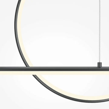 Pendelleuchte – Schwarzes Aluminium, 40 W Leistung, 1430 mm Länge, IP20 Schutz - Halo | Maytoni
