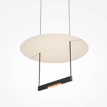 Pendelleuchte Schwarzer Aluminiumrahmen, Weißer Dom-Diffusor LED 23 W 3000 K – Ambience | Maytoni