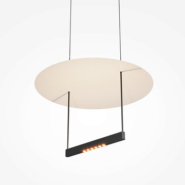 Pendelleuchte – Schwarzes Metall, Sanftes Reflexionslicht, 42 cm Schirm, 23 W, dimmbar - Ambience | Maytoni