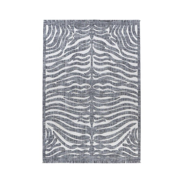 Teppich – Polyester Flor, Graue Farbgebung, Grafisches Muster 120 x 170 cm- Sarai 325 | Kayoom