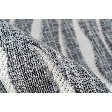 Teppich – Polyester Flor, Graue Farbgebung, Grafisches Muster 80 x 150 cm- Sarai 325 | Kayoom