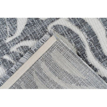Teppich – Polyester Flor, Graue Farbgebung, Grafisches Muster 80 x 150 cm- Sarai 325 | Kayoom