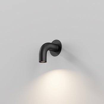 Wandleuchte aus grafitfarbenem Aluminium mit geschwungener, schlanker LED – Sleek | Maytoni - Esszett Luxury | Stilvolles Wohnen mit Charakter