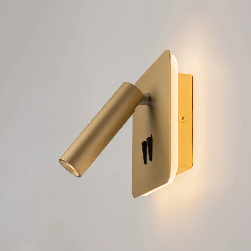 Wandleuchte – Mattgoldenes Aluminium, IP20 Schutz, Warmweiß, 13 cm Höhe - Ios 176 | Maytoni