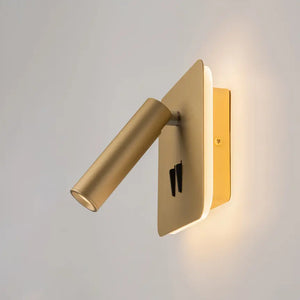 Wandleuchte – Mattgoldenes Aluminium, IP20 Schutz, Warmweiß, 13 cm Höhe - Ios 176 | Maytoni