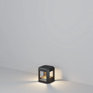 Landscape luminaires, gray aluminum cube with integrated 13W LED (13W LED, 3000K, approx. 330lm, IP 65) - O019FL-L13GR3K | Maytoni