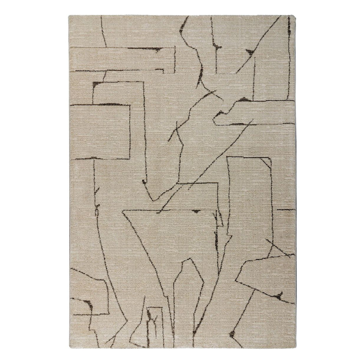 Modern design rug with geometric pattern, 16mm pile height and easy care – Napoli 536 | Kayoom
