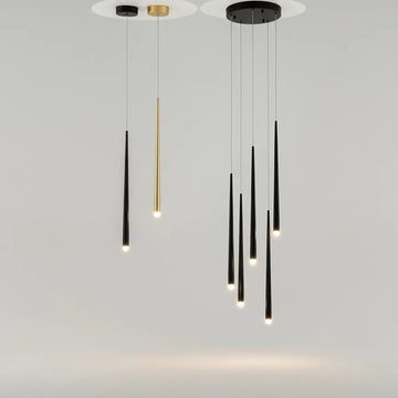 Pendant Light Curved Black Metal Housing LED – Cascade | Maytoni