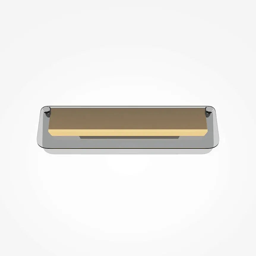 Wall lamp Brushed Brass, Glass Sphere, Integrated LED - Flat | Maytoni