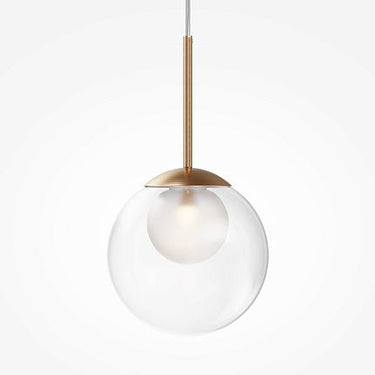 Pendelleuchte Rundes Mesh - Design Gebürstetes Gold LED 40 W – Basic Form | Maytoni - Esszett Luxury | Stilvolles Wohnen mit Charakter