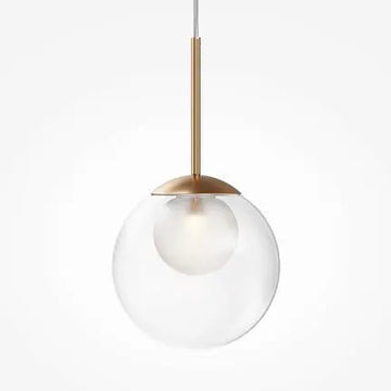 Pendelleuchte – Goldenes Metall, Glaskugel, 20 cm - Basic Form | Maytoni