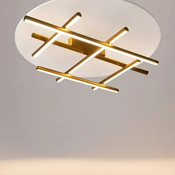 Gold ceiling light with integrated 50W LED 2250lm and warm white light – Radiance | Maytoni