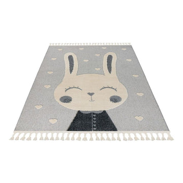 Teppich – Polypropylen Flor, Hasenmotiv, Herzmuster, 160 x 230 cm - Modena 420 | Kayoom