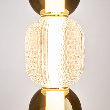 Pendelleuchte im goldfarbenen Ringdesign mit dimmbarer LED verstellbarer Höhe und energiesparender Beleuchtung – Drop | Maytoni