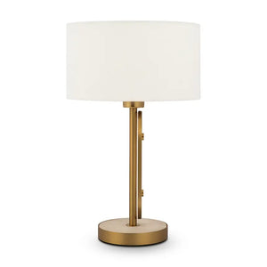 Table Lamp Brass Metal, Natural Stone Accent & Integrated LED – Marmo | Maytoni